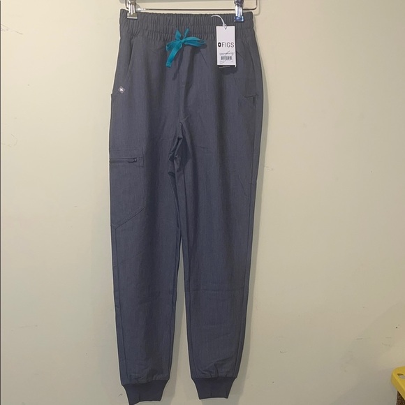 Womens New Figs Zamora High Waisted Jogger Scrub Pants Graphite - Picture 1 of 6